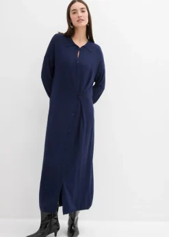 Vestido de punto fino de mezcla de viscosa
