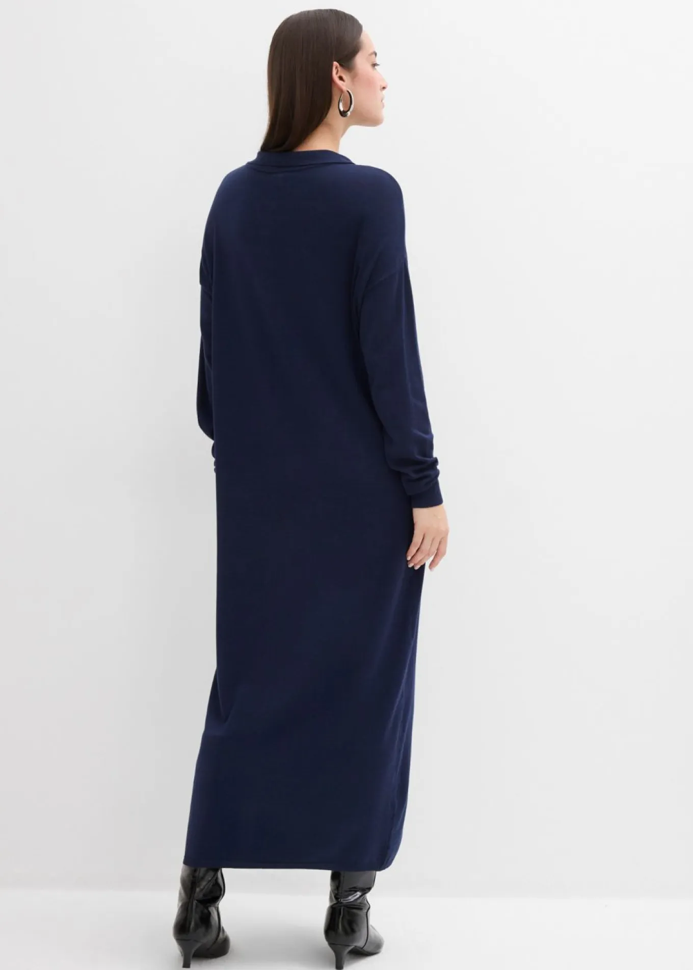 Vestido de punto fino de mezcla de viscosa
