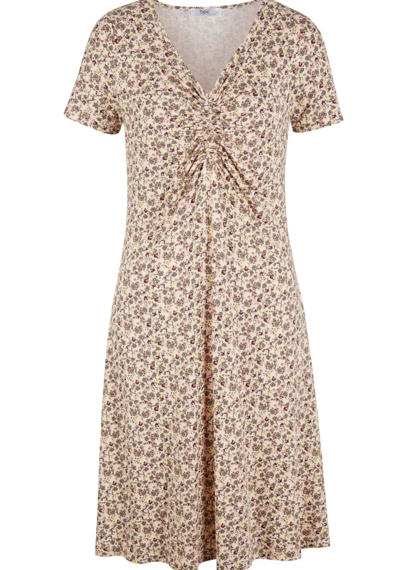 Vestido de punto hasta la rodilla de mezcla de viscosa