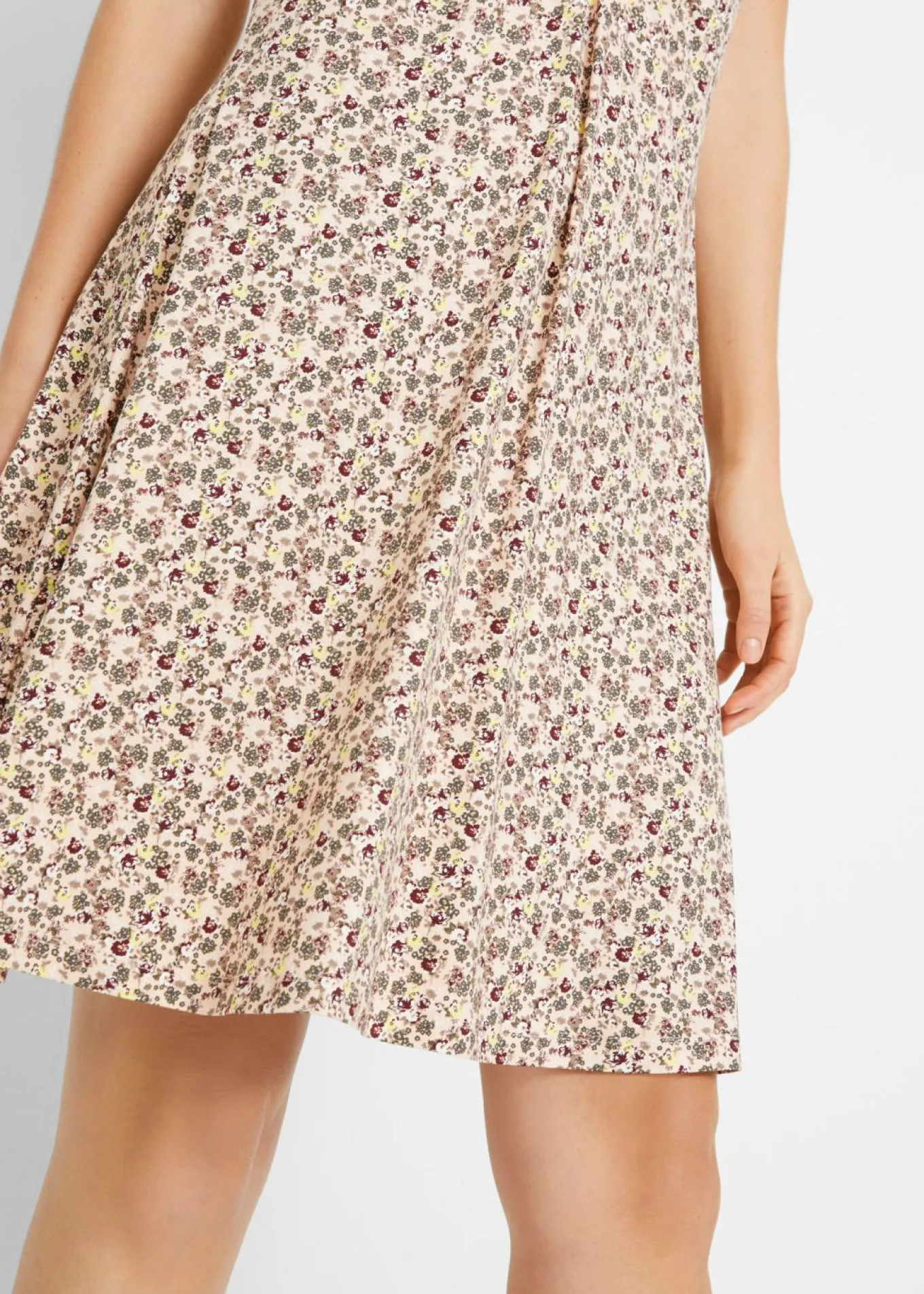 Vestido de punto hasta la rodilla de mezcla de viscosa
