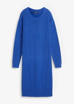 Vestido de punto holgado de canalé