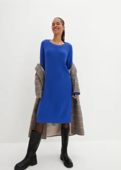 Vestido de punto holgado de canalé