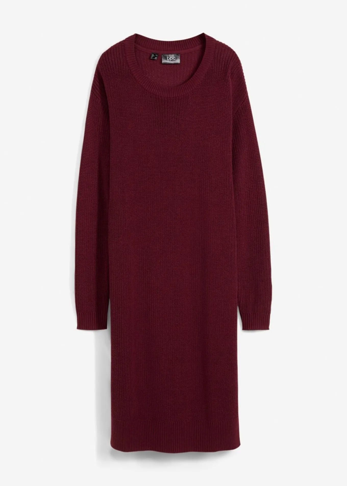 Vestido de punto holgado de canalé