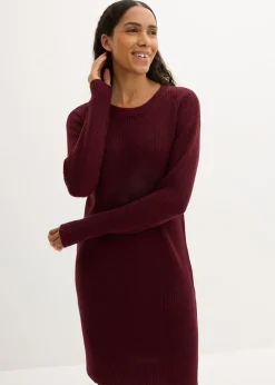 Vestido de punto holgado de canalé