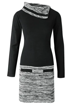 Vestido de punto jaspeado