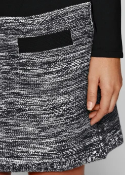 Vestido de punto jaspeado