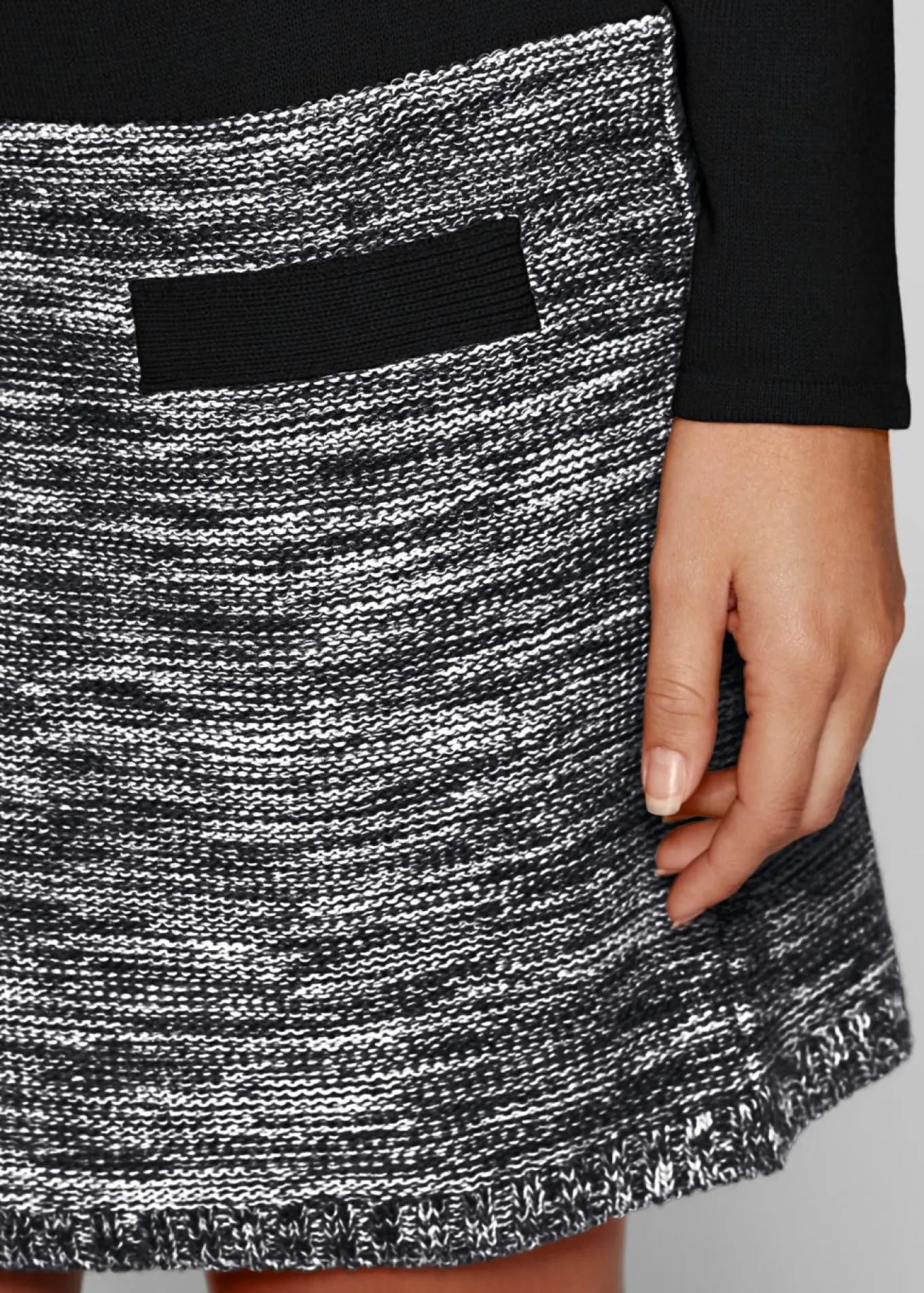 Vestido de punto jaspeado