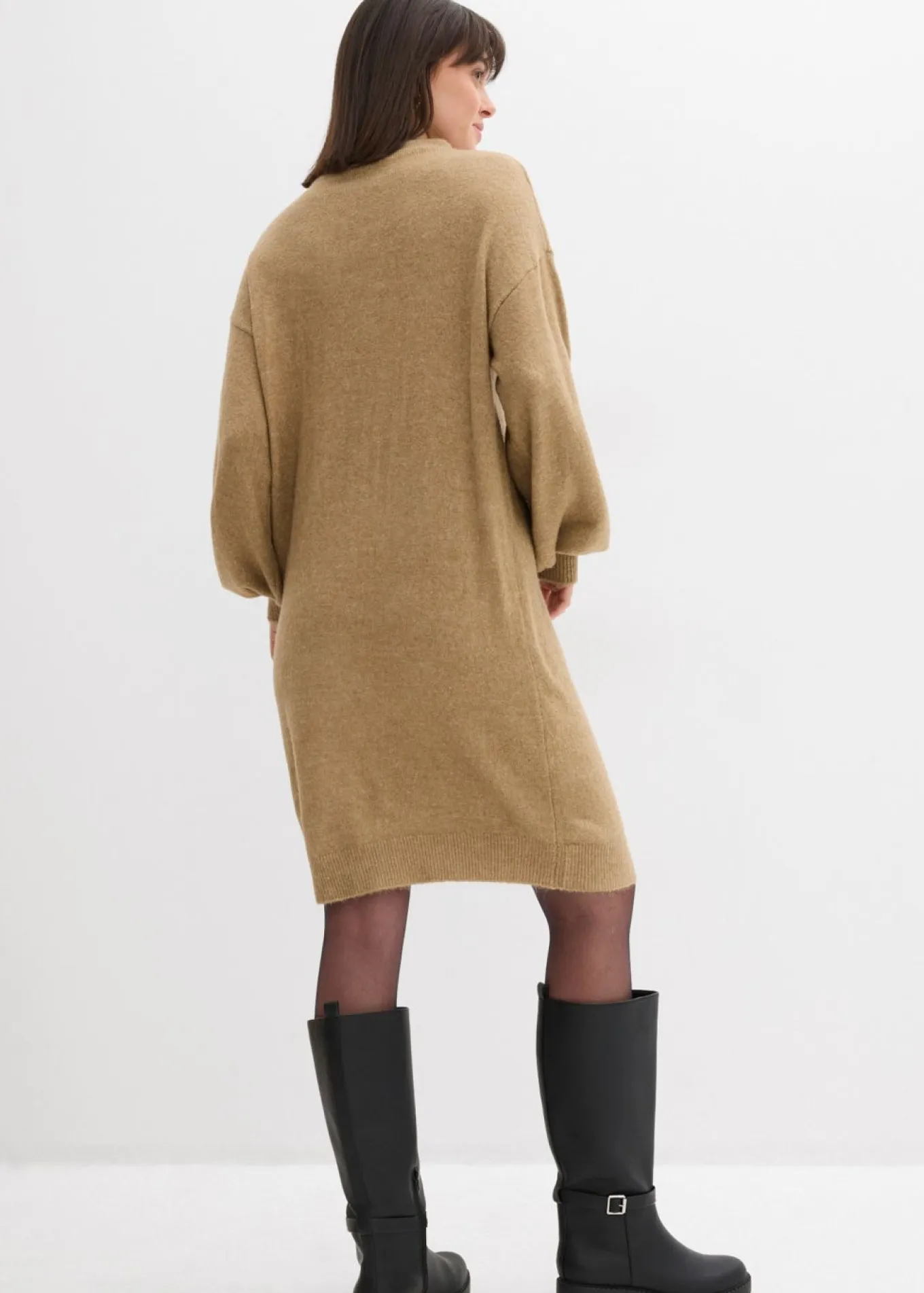 Vestido de punto jaspeado