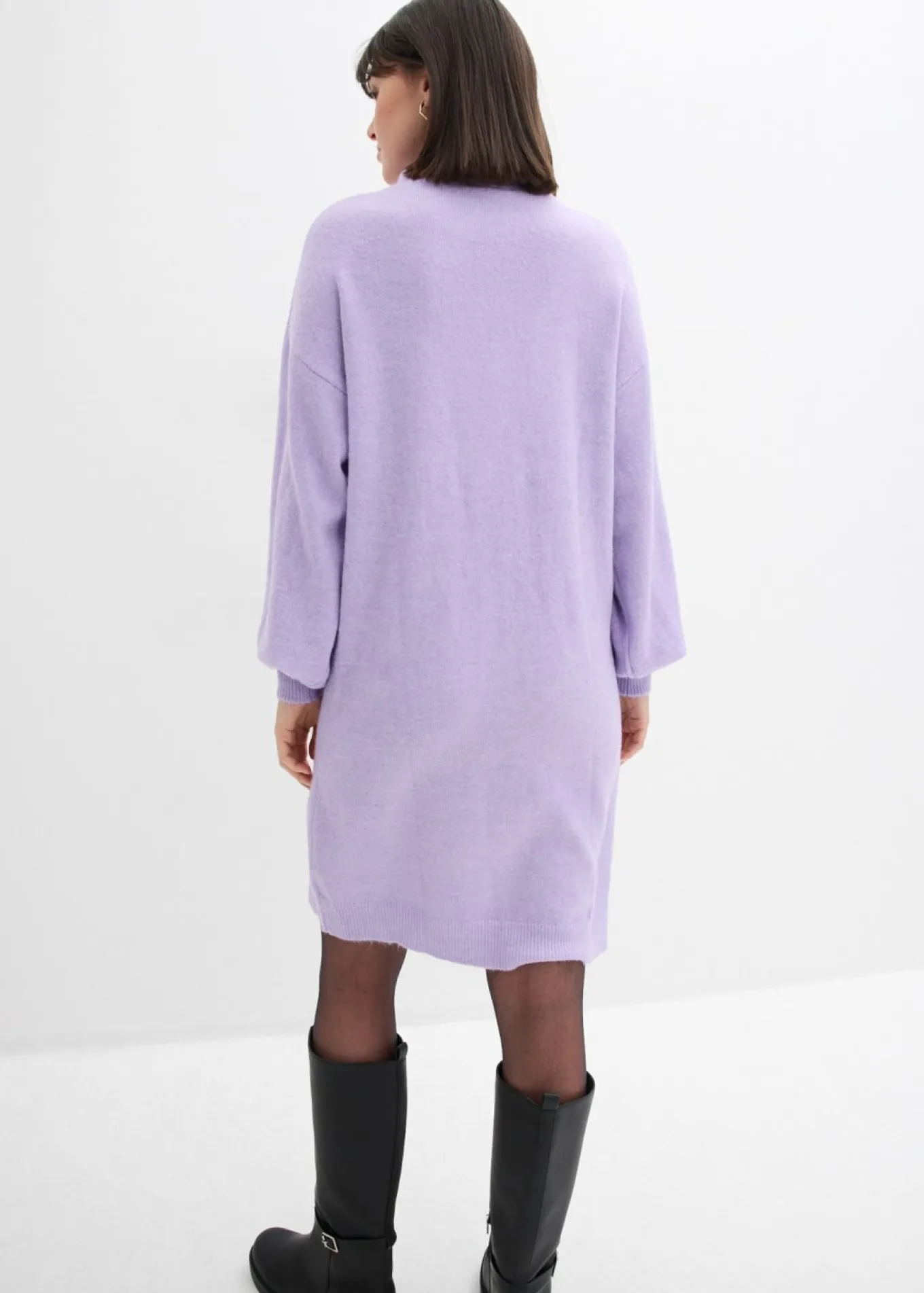 Vestido de punto jaspeado