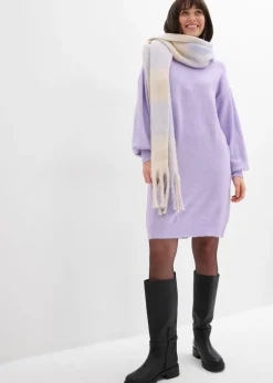 Vestido de punto jaspeado