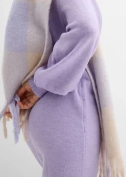 Vestido de punto jaspeado