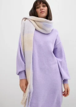 Vestido de punto jaspeado