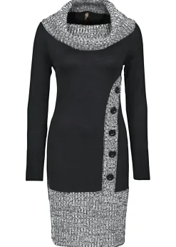 Vestido de punto moteado