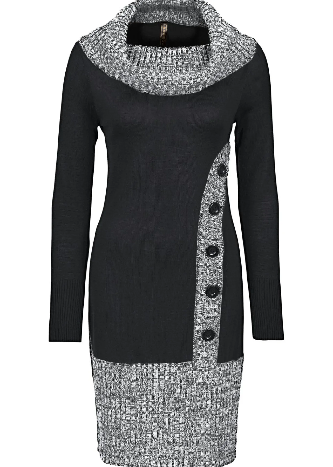 Vestido de punto moteado