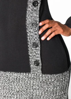 Vestido de punto moteado