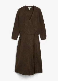 Vestido de punto suave para el embarazo y la lactancia con mangas 3/4