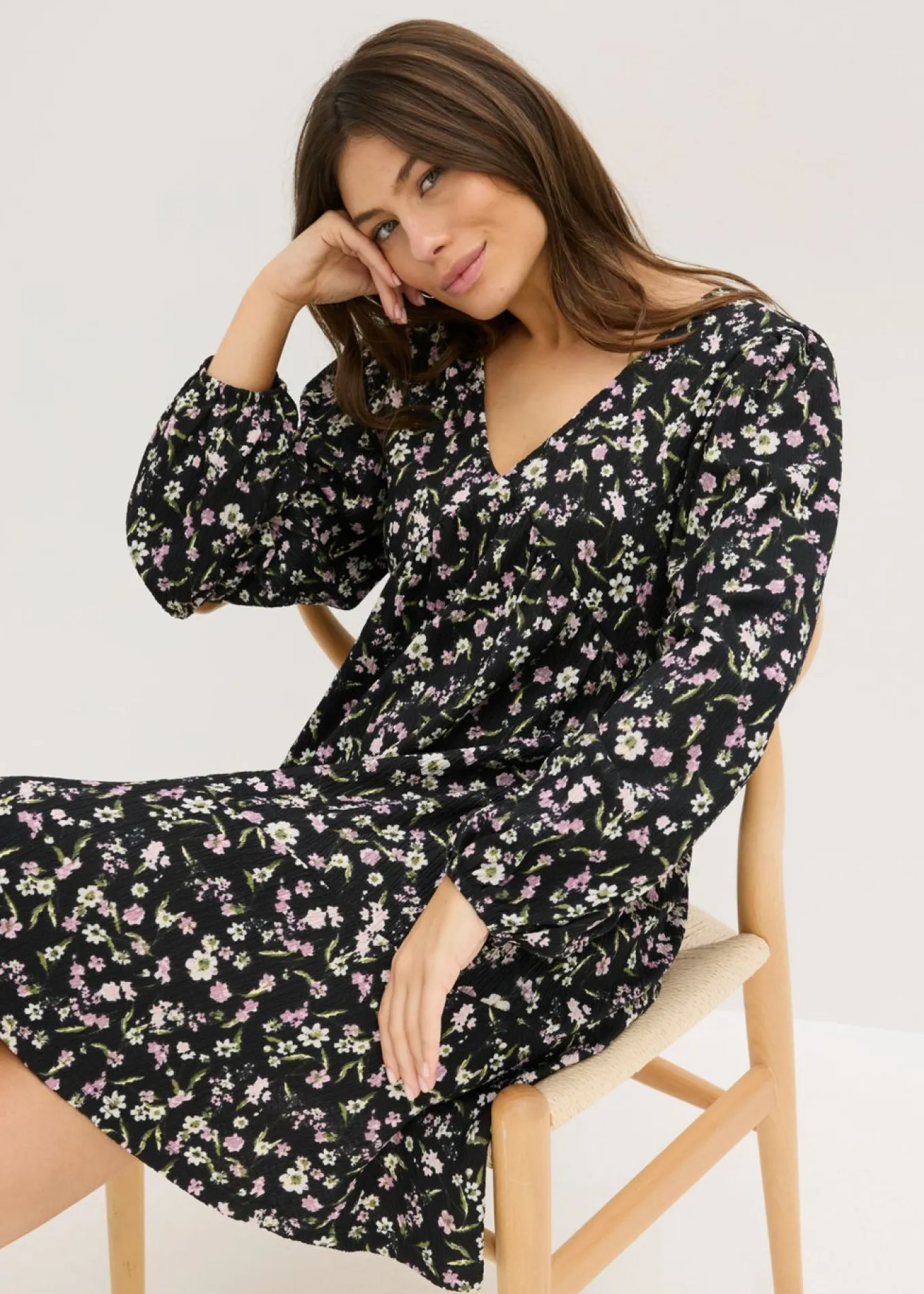 Vestido de punto tipo túnica