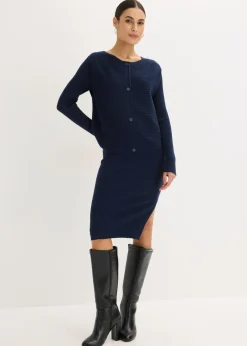 Vestido de punto y chaleco (2 piezas)