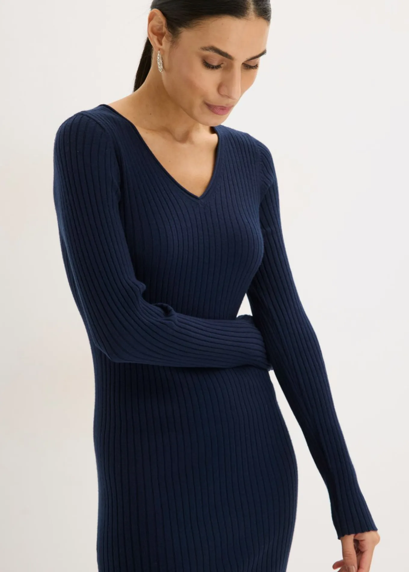 Vestido de punto y chaleco (2 piezas)