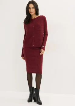 Vestido de punto y chaleco (2 piezas)