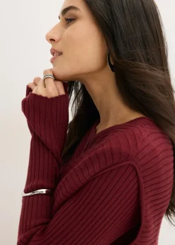 Vestido de punto y chaleco (2 piezas)