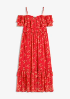 Vestido de punto y malla
