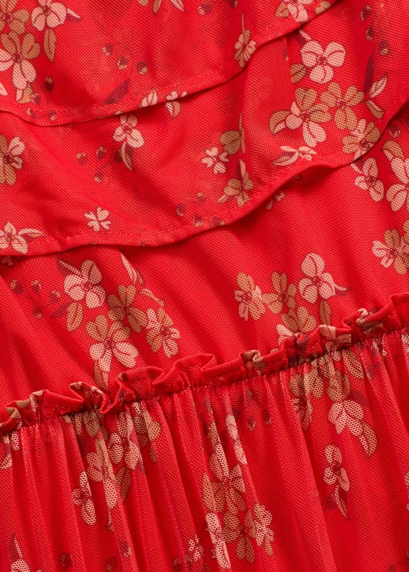 Vestido de punto y malla