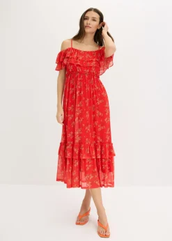 Vestido de punto y malla