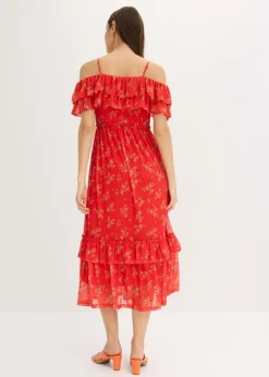 Vestido de punto y malla