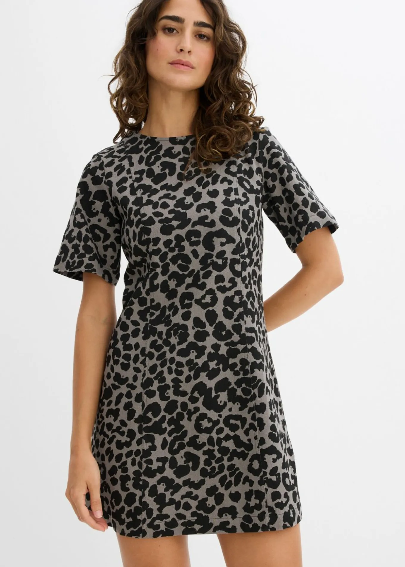 Vestido de sarga de algodón puro