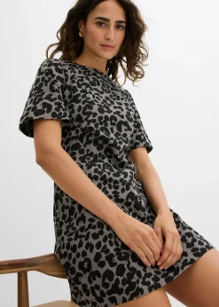Vestido de sarga de algodón puro