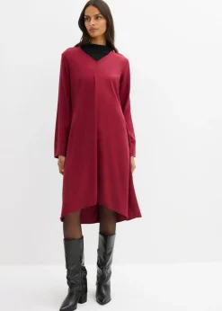 Vestido de sarga de lyocell fluido