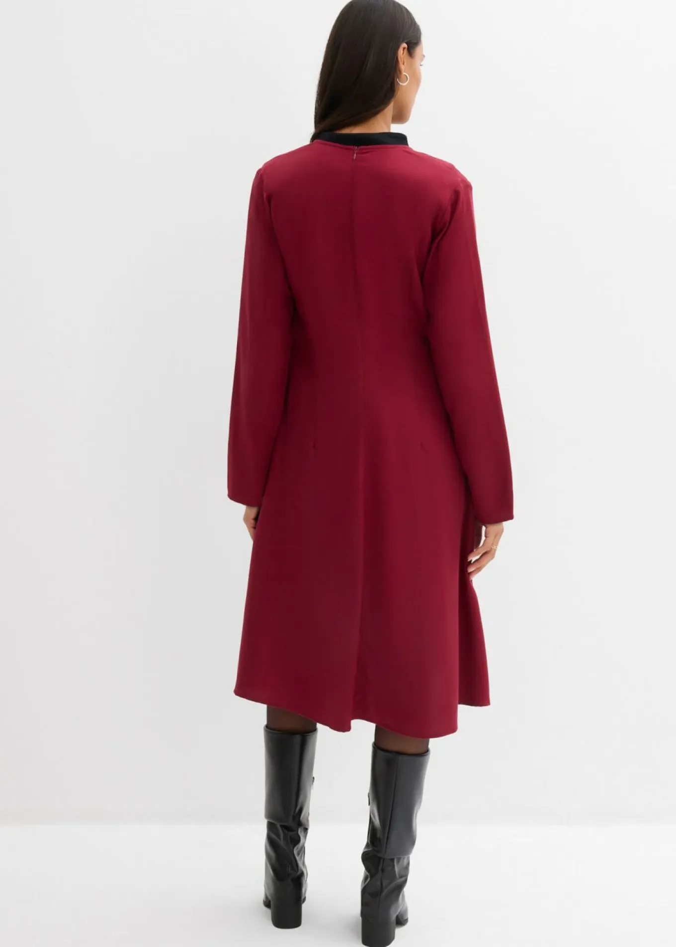 Vestido de sarga de lyocell fluido