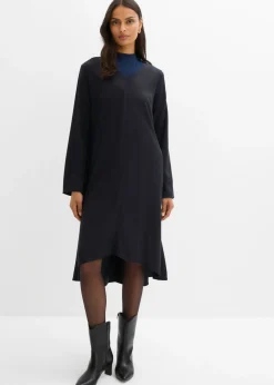 Vestido de sarga de lyocell fluido