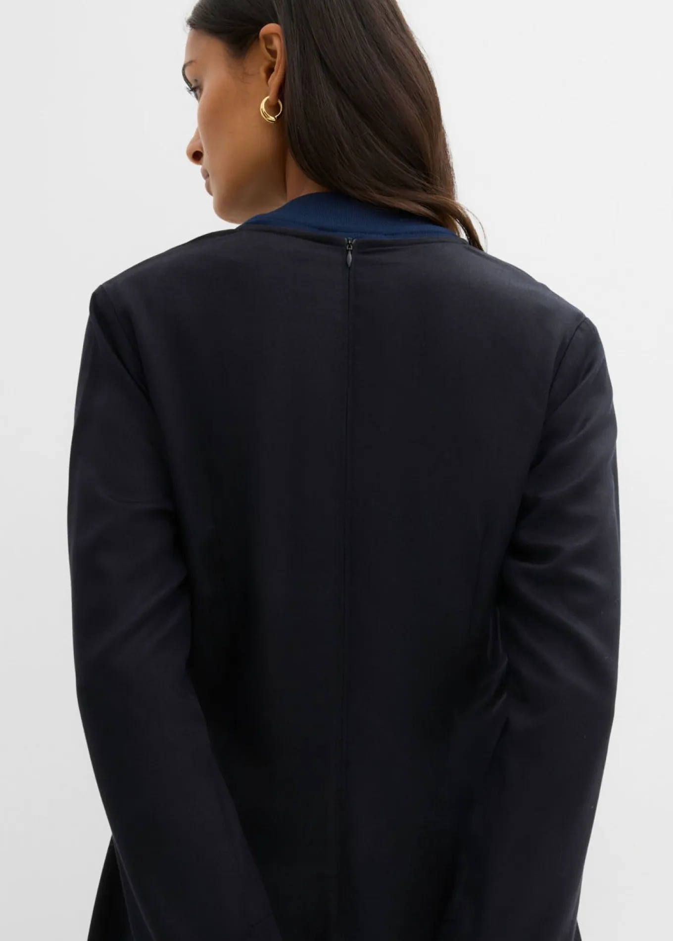 Vestido de sarga de lyocell fluido