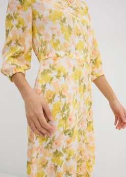 Vestido de tejido arrugado estructurado