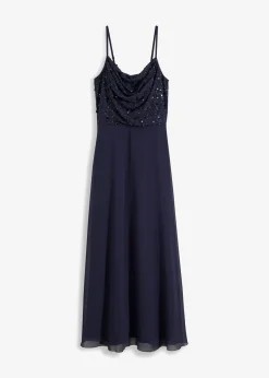 Vestido de tirantes con lentejuelas bordadas