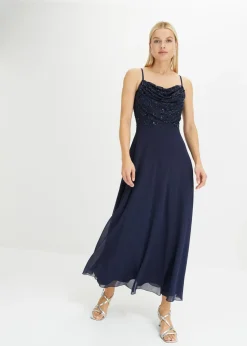 Vestido de tirantes con lentejuelas bordadas