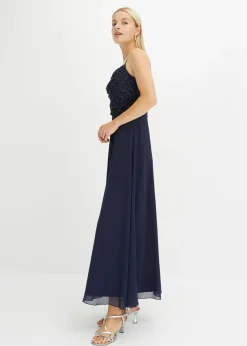 Vestido de tirantes con lentejuelas bordadas
