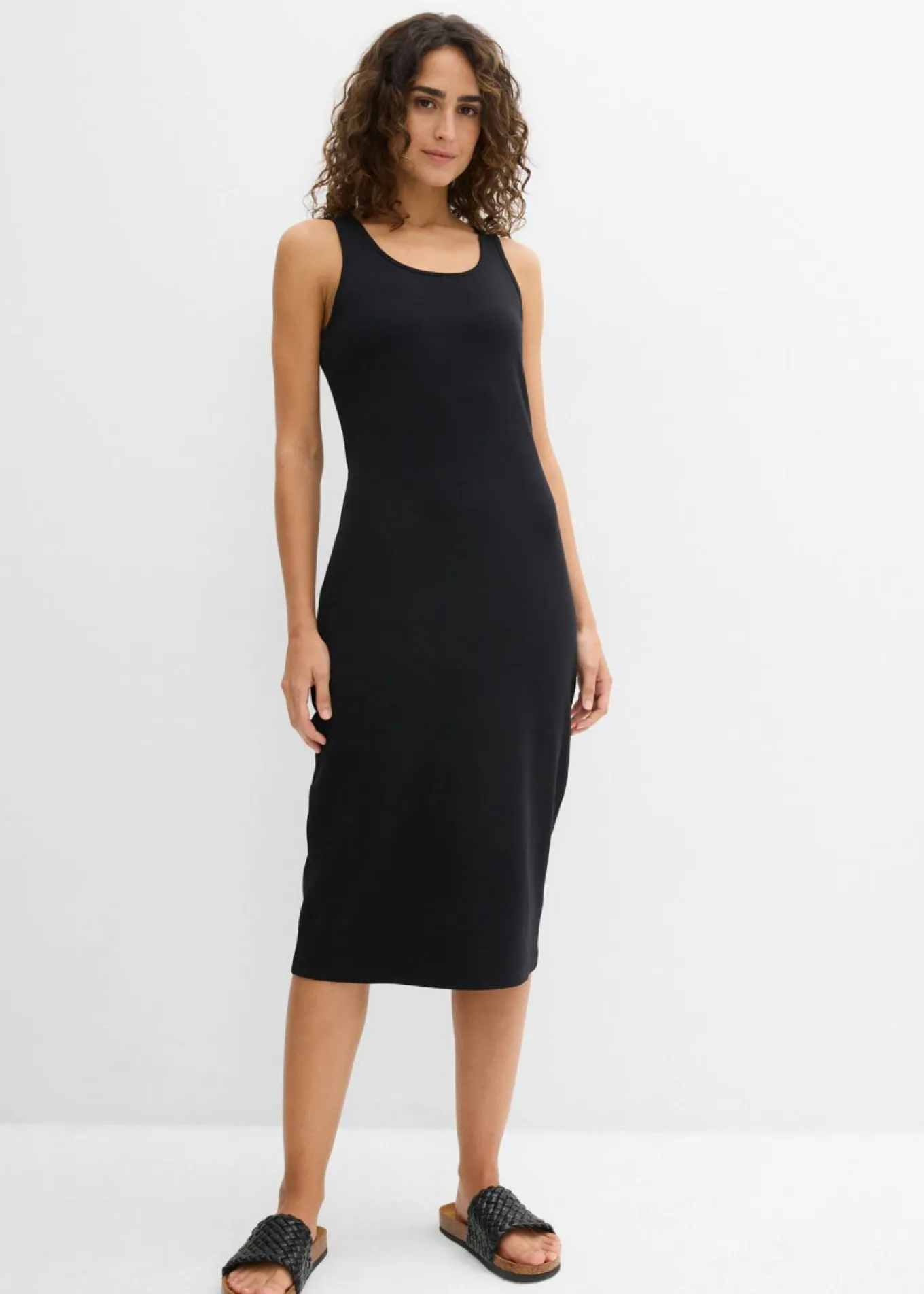 Vestido de tirantes de algodón orgánico elástico