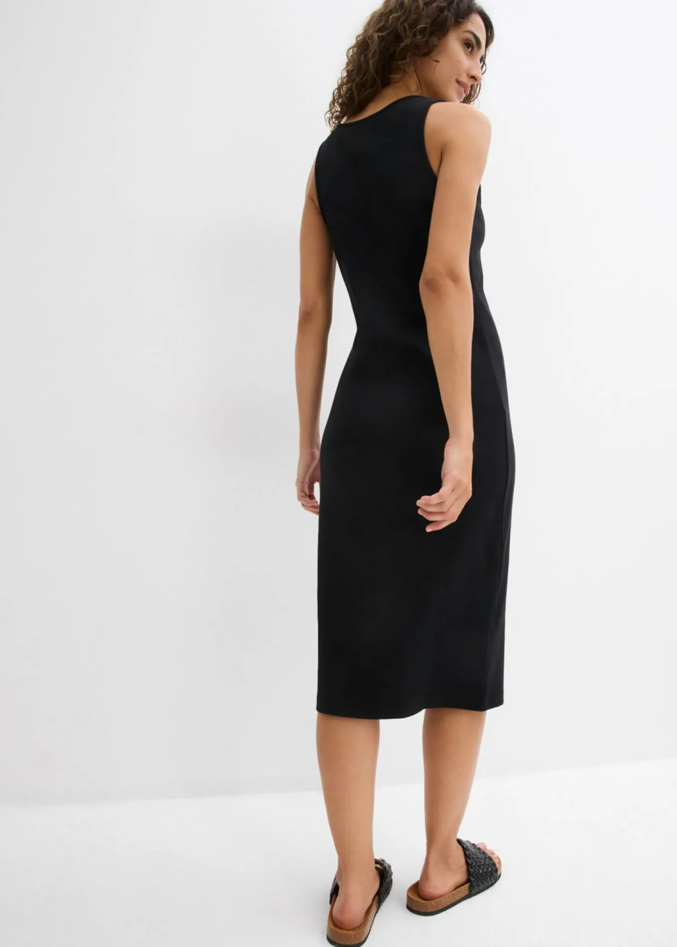 Vestido de tirantes de algodón orgánico elástico
