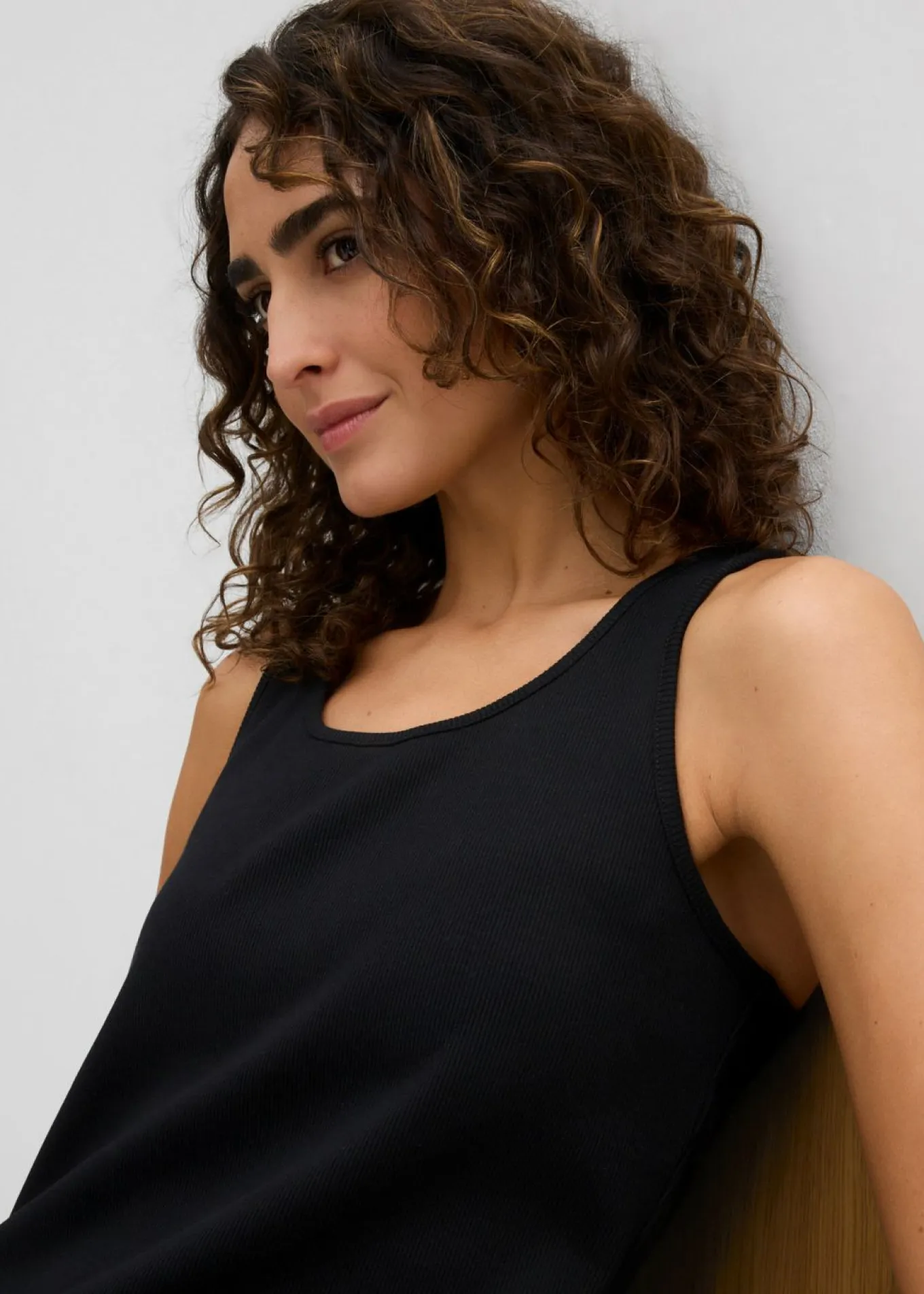 Vestido de tirantes de algodón orgánico elástico