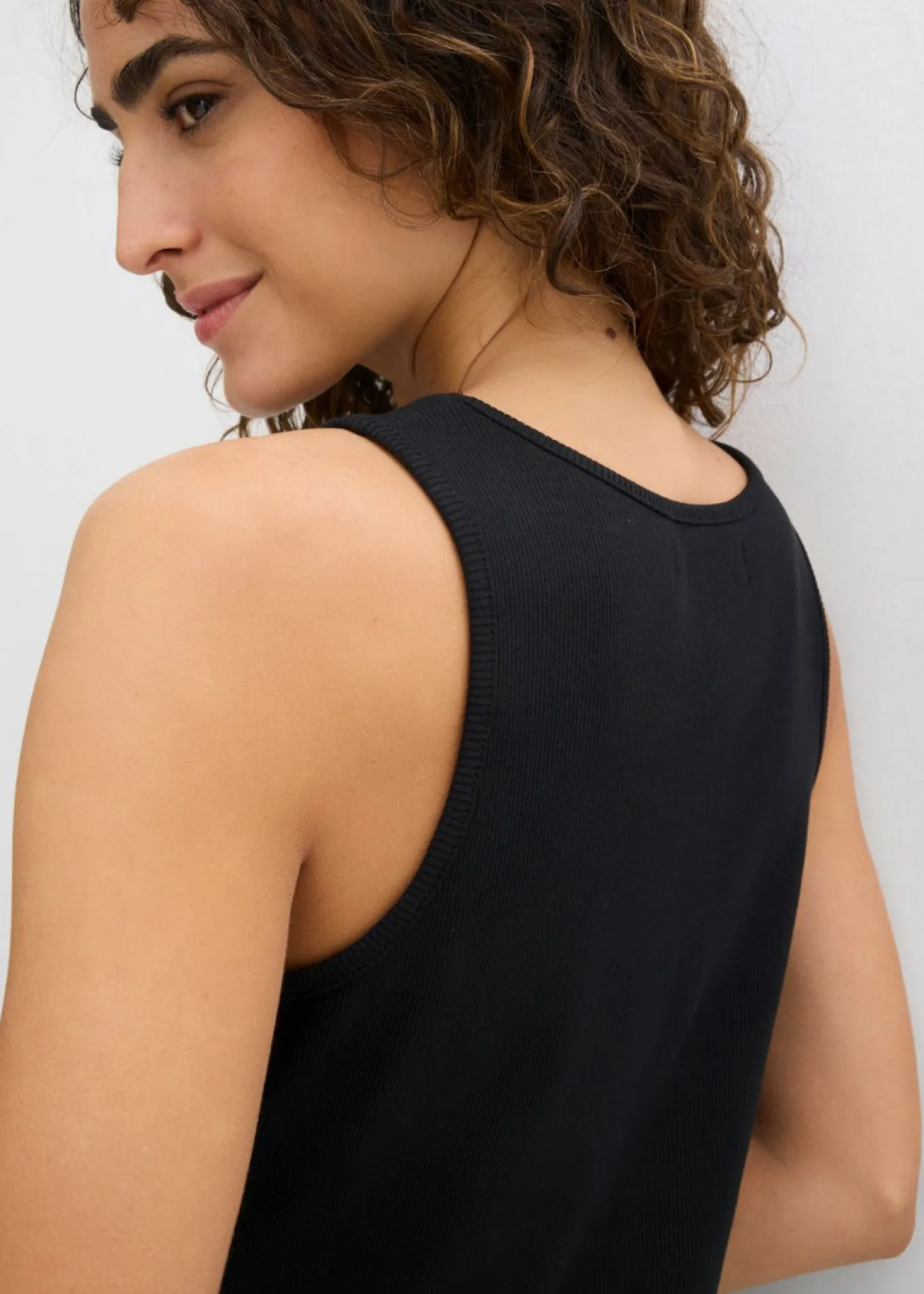 Vestido de tirantes de algodón orgánico elástico