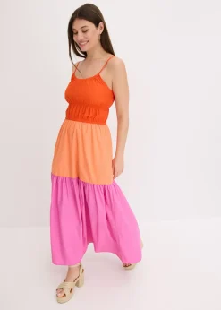 Vestido de tirantes de algodón puro
