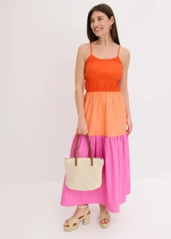 Vestido de tirantes de algodón puro