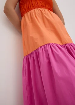 Vestido de tirantes de algodón puro