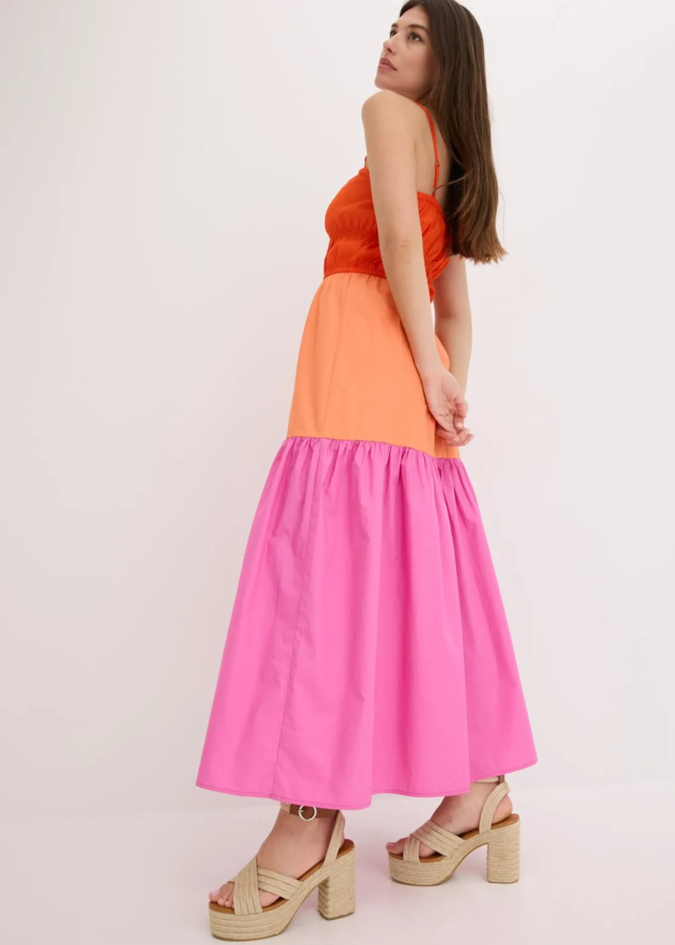 Vestido de tirantes de algodón puro
