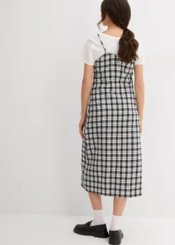 Vestido de tirantes de franela de algodón puro