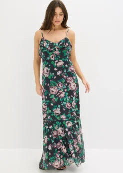 Vestido de tirantes de malla suave