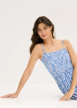 Vestido de tirantes de mezcla de viscosa